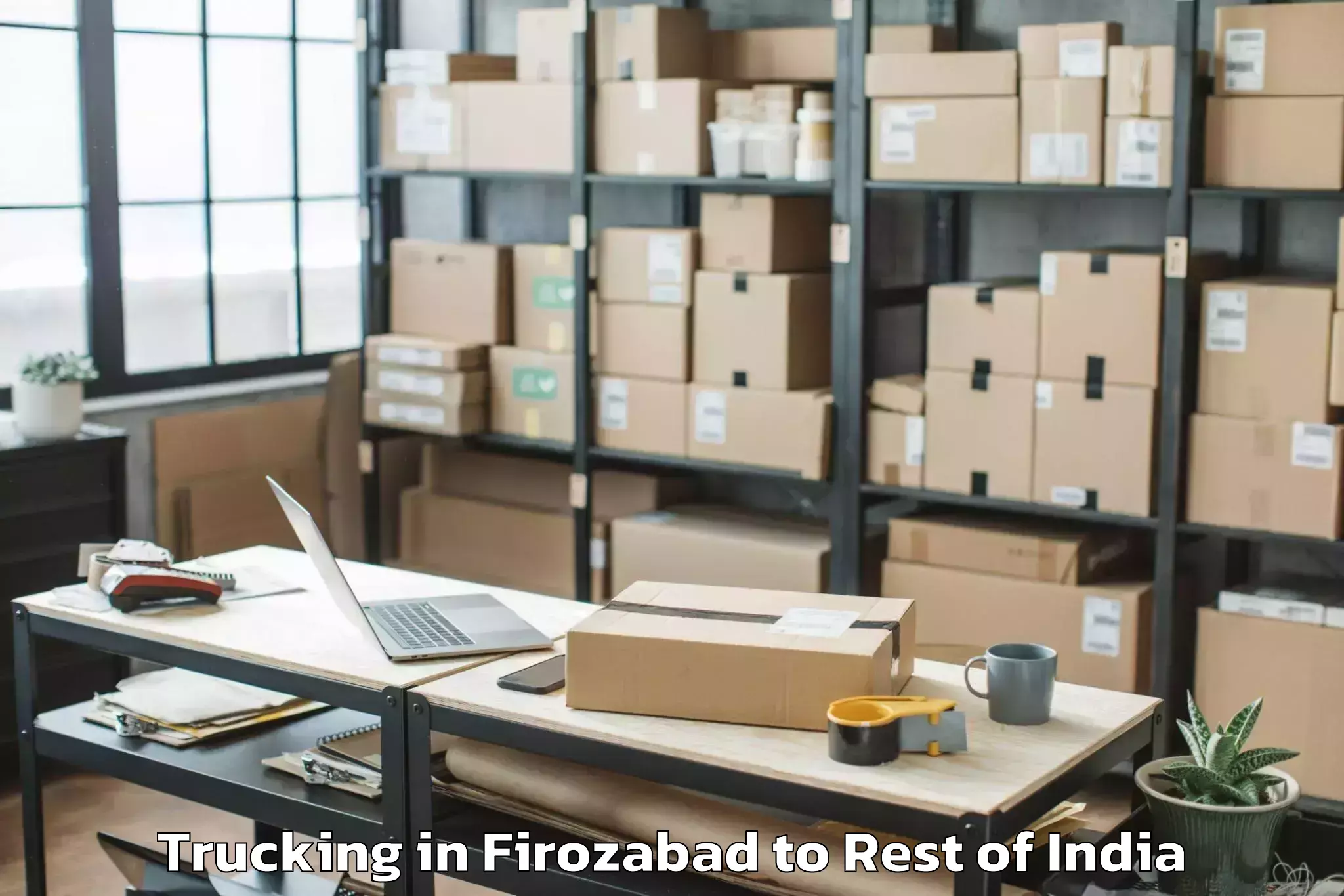 Hassle-Free Firozabad to Yingkiong Trucking